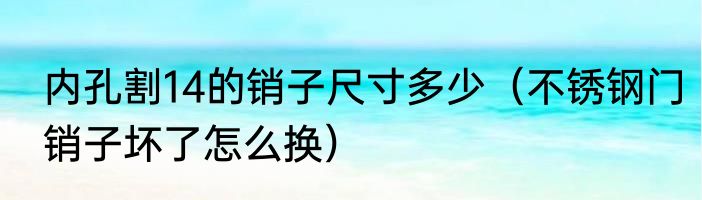 内孔割14的销子尺寸多少（不锈钢门销子坏了怎么换）