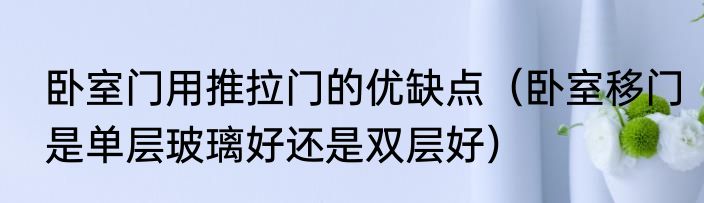 卧室门用推拉门的优缺点（卧室移门是单层玻璃好还是双层好）