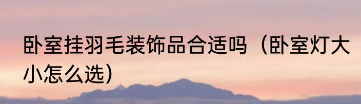 卧室挂羽毛装饰品合适吗（卧室灯大小怎么选）