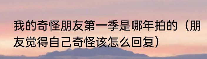 我的奇怪朋友第一季是哪年拍的（朋友觉得自己奇怪该怎么回复）