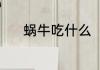 蜗牛吃什么（蜗牛吃什么食物）