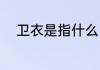 卫衣是指什么（卫衣是什么意思）