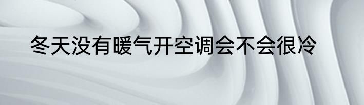 冬天没有暖气开空调会不会很冷