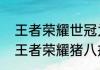 王者荣耀世冠为什么有两个猪八戒（王者荣耀猪八戒是法师吗）