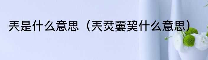 兲是什么意思（兲烎嫑巭什么意思）