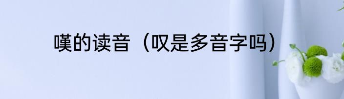 嘆的读音（叹是多音字吗）