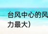 台风中心的风力最大吗（什么东西风力最大）