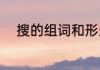 搜的组词和形近字（搜怎么组词）
