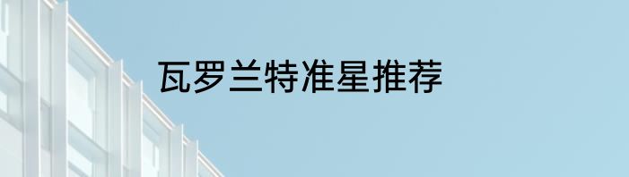 瓦罗兰特准星推荐