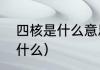 四核是什么意思（四核处理器指的是什么）
