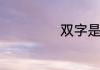双字是一个组词吗