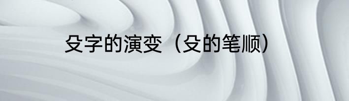 殳字的演变（殳的笔顺）