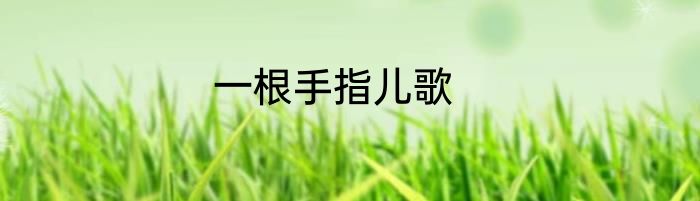 一根手指儿歌