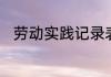 劳动实践记录表内容和收获怎么写
