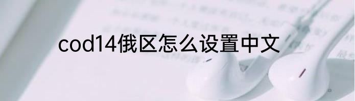 cod14俄区怎么设置中文