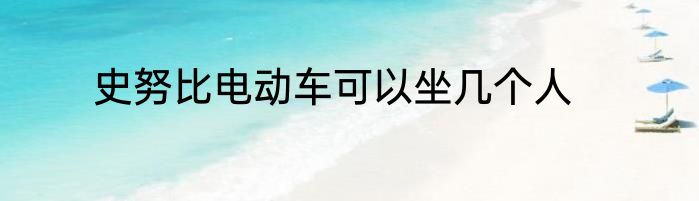 史努比电动车可以坐几个人