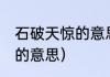 石破天惊的意思（惊世骇俗石破天惊,的意思）