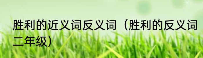 胜利的近义词反义词（胜利的反义词二年级）