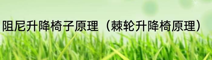 阻尼升降椅子原理（棘轮升降椅原理）