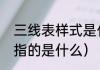 三线表样式是什么（三线表第一部分指的是什么）