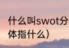 什么叫swot分析法（SWOT分析法具体指什么）