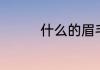 什么的眉毛指填合适的词