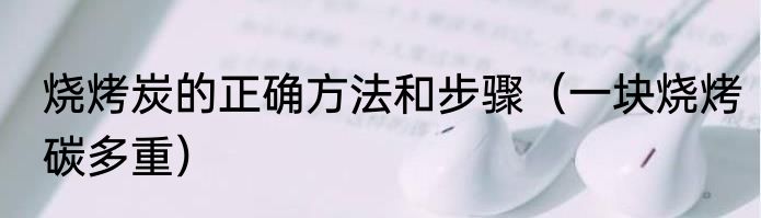 烧烤炭的正确方法和步骤（一块烧烤碳多重）