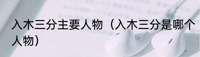 入木三分主要人物（入木三分是哪个人物）