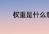 权重是什么意思　权重的定义