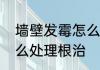 墙壁发霉怎么处理根治　墙壁发霉怎么处理根治