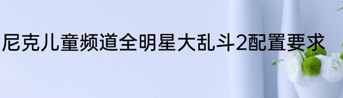 尼克儿童频道全明星大乱斗2配置要求