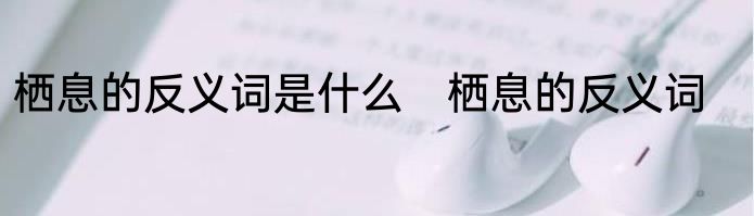 栖息的反义词是什么　栖息的反义词