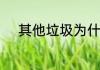 其他垃圾为什么要叫做其他垃圾