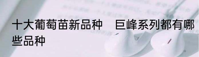 十大葡萄苗新品种　巨峰系列都有哪些品种