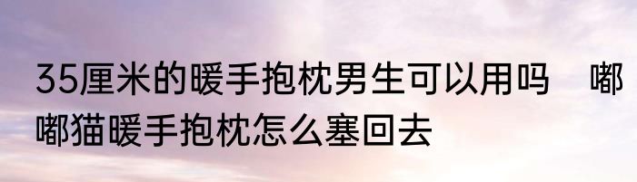35厘米的暖手抱枕男生可以用吗　嘟嘟猫暖手抱枕怎么塞回去