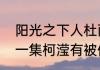 阳光之下人杜雨泽结局　阳光之下第一集柯滢有被侵害吗