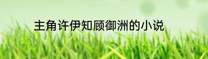 主角许伊知顾御洲的小说