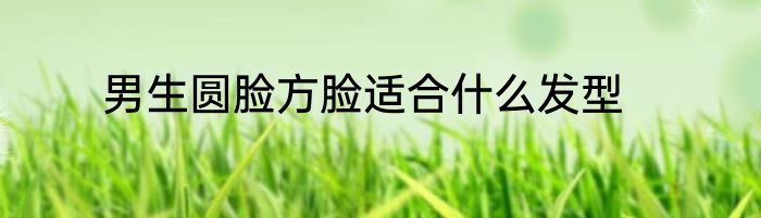 男生圆脸方脸适合什么发型