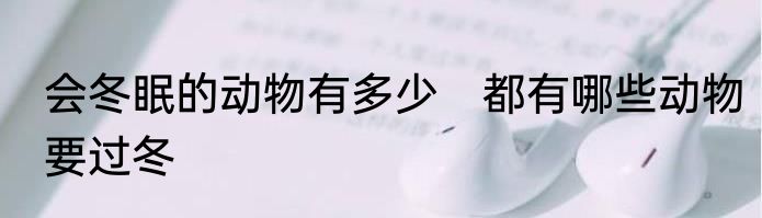 会冬眠的动物有多少　都有哪些动物要过冬