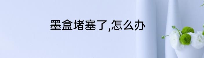 墨盒堵塞了,怎么办