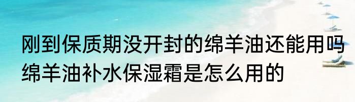 刚到保质期没开封的绵羊油还能用吗　绵羊油补水保湿霜是怎么用的