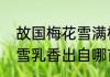 故国梅花雪满枝出自哪里　细嚼梅花雪乳香出自哪首诗