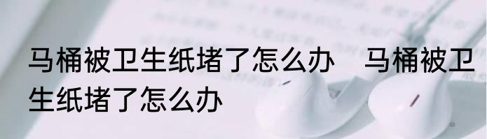 马桶被卫生纸堵了怎么办　马桶被卫生纸堵了怎么办