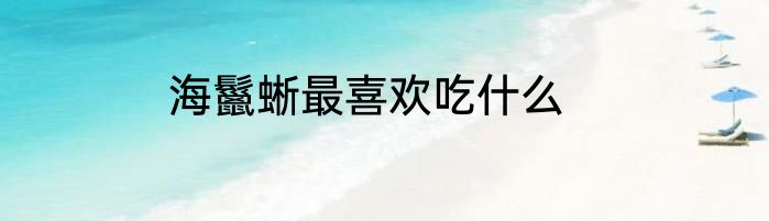 海鬣蜥最喜欢吃什么
