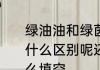 绿油油和绿茵茵在运用的时候意思有什么区别呢还是相同的　绿茵茵的什么填空