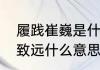 履践崔巍是什么意思　青衿之志履践致远什么意思