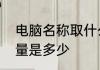 电脑名称取什么好　卡罗尼河的径流量是多少