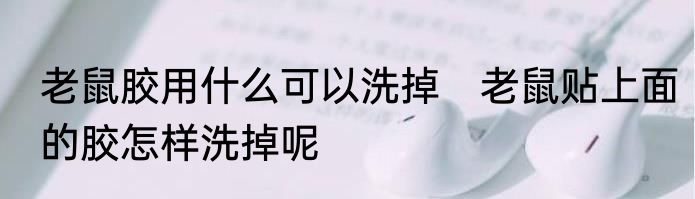 老鼠胶用什么可以洗掉　老鼠贴上面的胶怎样洗掉呢