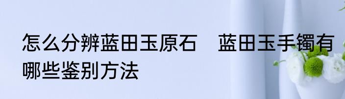 怎么分辨蓝田玉原石　蓝田玉手镯有哪些鉴别方法