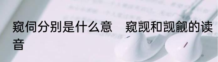 窥伺分别是什么意　窥觊和觊觎的读音